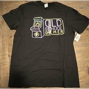 Old School Gamer Men’s Short Sleeve T-shirt Size XL Graphic Tee NWT